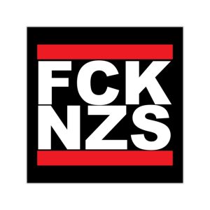 FCK NZS Fuck Nazis vinylové samolepky