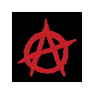 Anarchy Red Anarchist Symbol vinylové samolepky