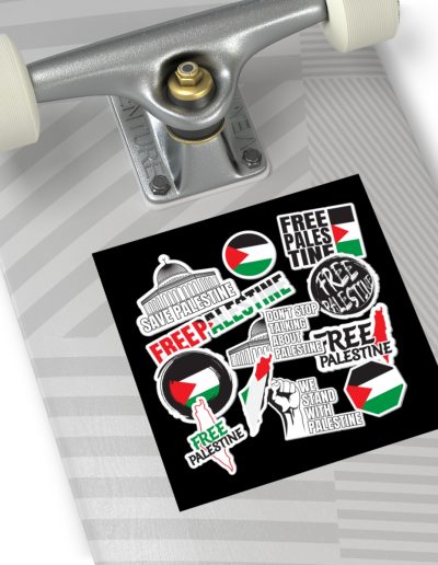 Free Palestine Stickers vinylové samolepky