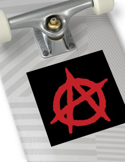 Anarchy Red Anarchist Symbol vinylové samolepky