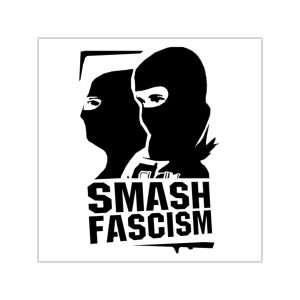 Smash Fascism vinylové samolepky