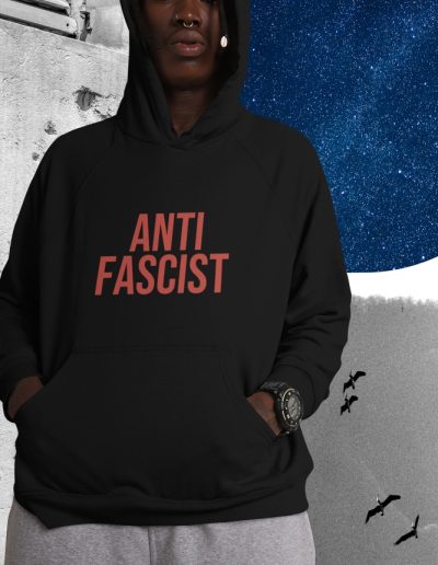 ANTIFASCIST Unisex mikina s kapucí