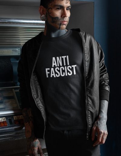 ANTIFASCIST Black & White Unisex Tričko