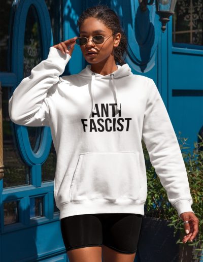 ANTIFASCIST unisex mikina s kapucí