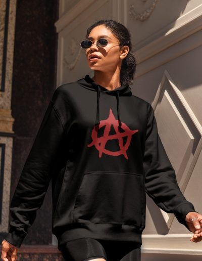 Anarchy Red Anarchist Symbol Unisex Mikina