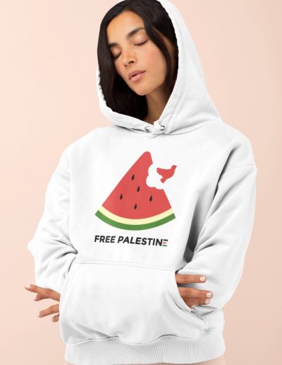 Free Palestine Watermelon unisex mikina s kapucí