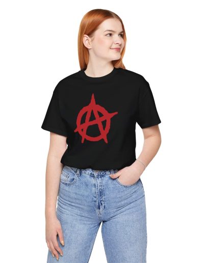 Anarchy Red Anarchist Symbol Unisex Tričko