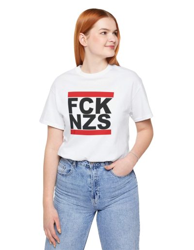 FCK NZS Fuck Nazis BLACK Unisex Tričko