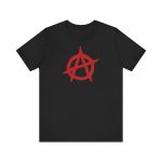 Anarchy Red Anarchist Symbol Unisex Tričko