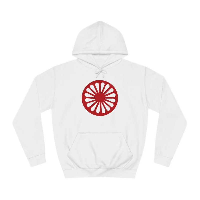 Romské kolo (červená čakra) unisex mikina s kapucí