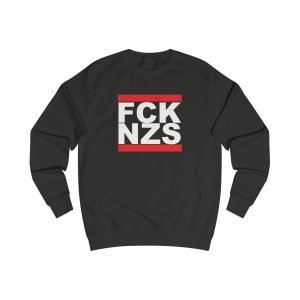 FCK NZS Fuck Nazis unisex mikina bez kapuce