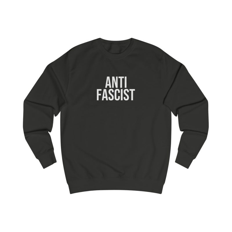 ANTIFASCIST unisex mikina bez kapuce