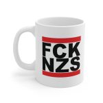 FCK NZS Fuck Nazis Black Font Hrnek