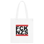 FCK NZS Fuck Nazis Black Font taška