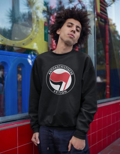 Antifa Antifaschistische Aktion unisex mikina bez kapuce