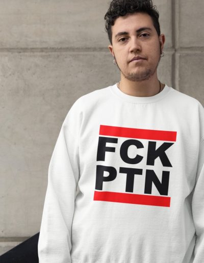 FCK PTN Fuck Putin unisex mikina bez kapuce