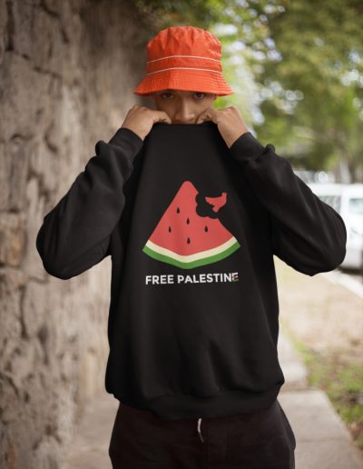 Free Palestine Watermelon unisex mikina bez kapuce