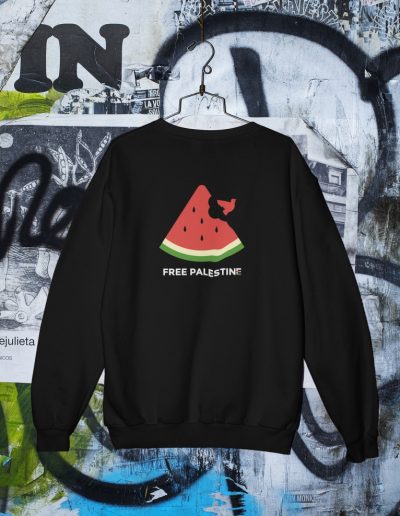 Free Palestine Watermelon unisex mikina bez kapuce