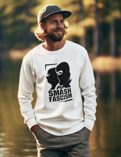 Smash Fascism unisex mikina bez kapuce