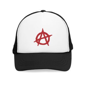 Anarchy Red Anarchist Symbol Síťovaná Kšiltovka