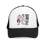 Free Palestine Stickers Síťovaná Kšiltovka