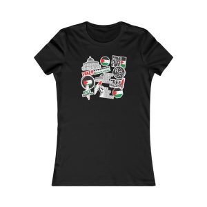 Free Palestine Stickers dámské tričko