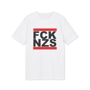 FCK NZS Fuck Nazis Black Font unisex organické tričko