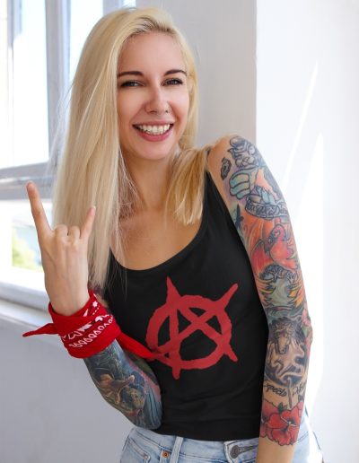 Anarchy Red Anarchist unisex tílko