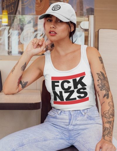 FCK NZS Black Font unisex tílko