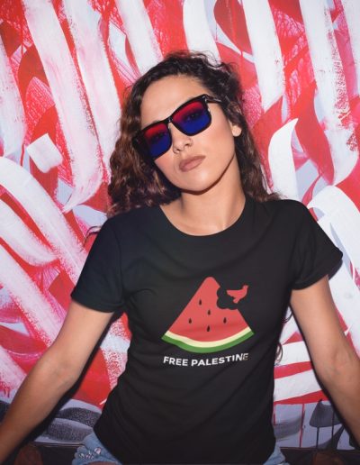 Free Palestine Watermelon unisex organické tričko