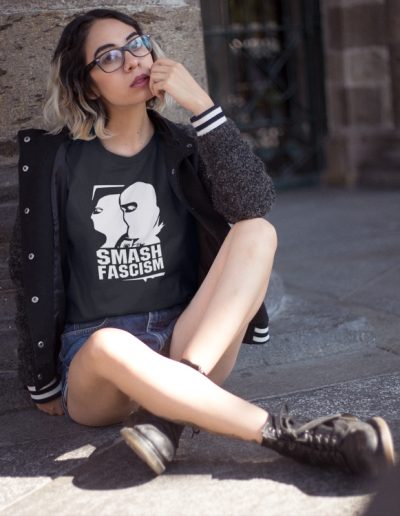 Smash Fascism unisex organické tričko