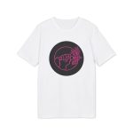 Food Not Bombs Black & Pink unisex organické tričko