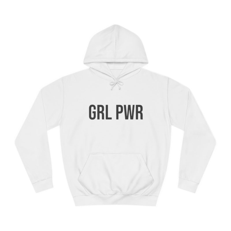 GRL PWR feministická mikina s kapucí
