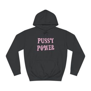 PUSSY POWER feministická mikina s kapucí