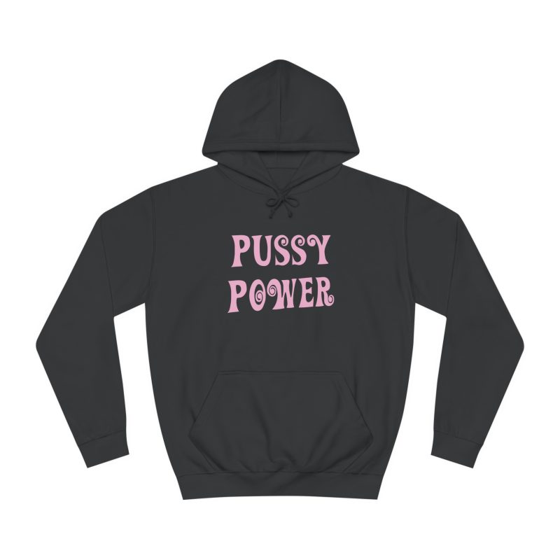 PUSSY POWER feministická mikina s kapucí