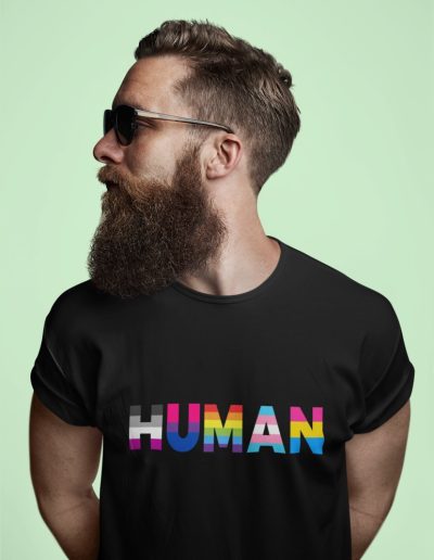 HUMAN LGBTQ+ unisex organické tričko