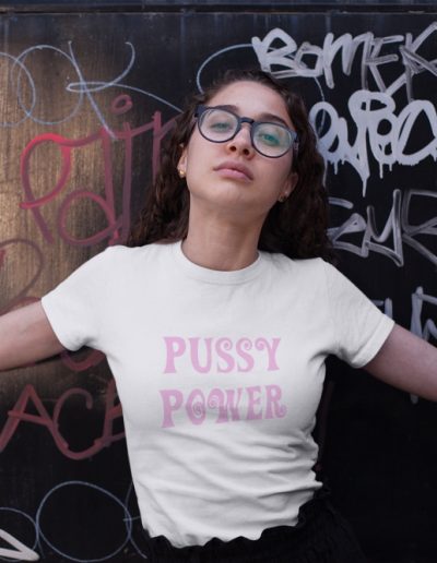 PUSSY POWER feministické dámské tričko