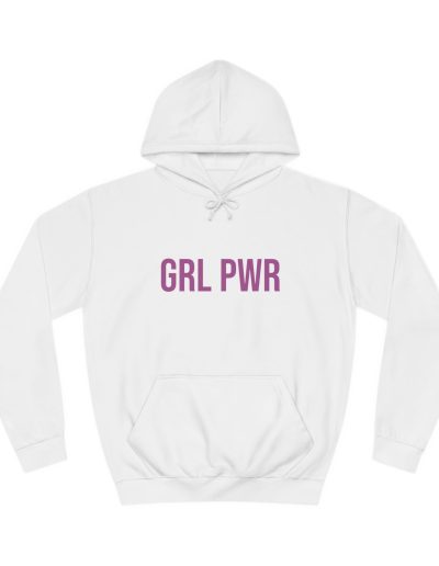 GRL PWR Girl Power feministická mikina s kapucí