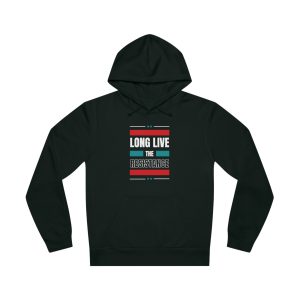 Long Live the Resistance organická unisex mikina s kapucí