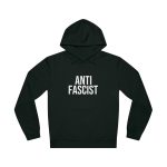 ANTIFASCIST organická unisex mikina s kapucí