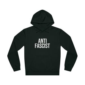 ANTIFASCIST organická unisex mikina s kapucí