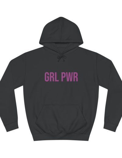 GRL PWR Girl Power feministická mikina s kapucí