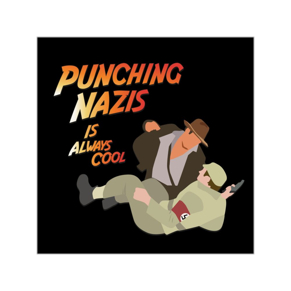 Punching Nazis is Always Cool vinylové samolepky