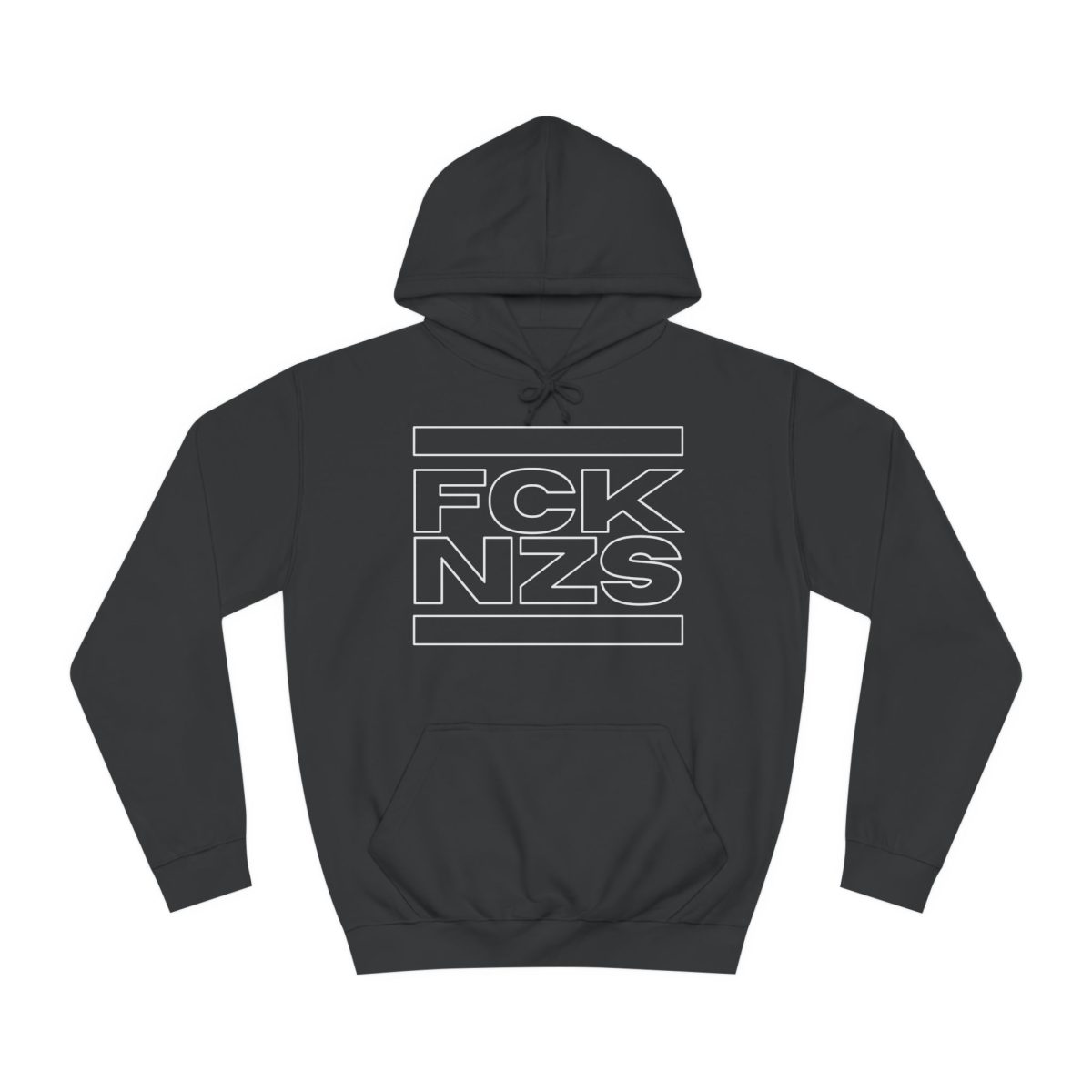FCK NZS Outline antifa mikina s kapucí