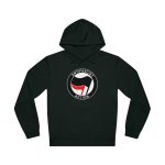 Antifascist Action organická unisex mikina s kapucí