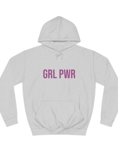 GRL PWR Girl Power feministická mikina s kapucí