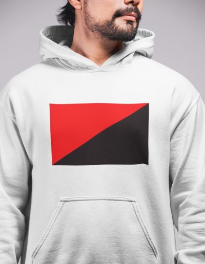 Anarcho-Syndicalism organická unisex mikina s kapucí