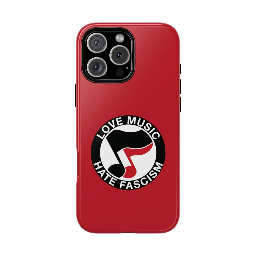 Love Music Hate Fascism iPhone kryt na mobil