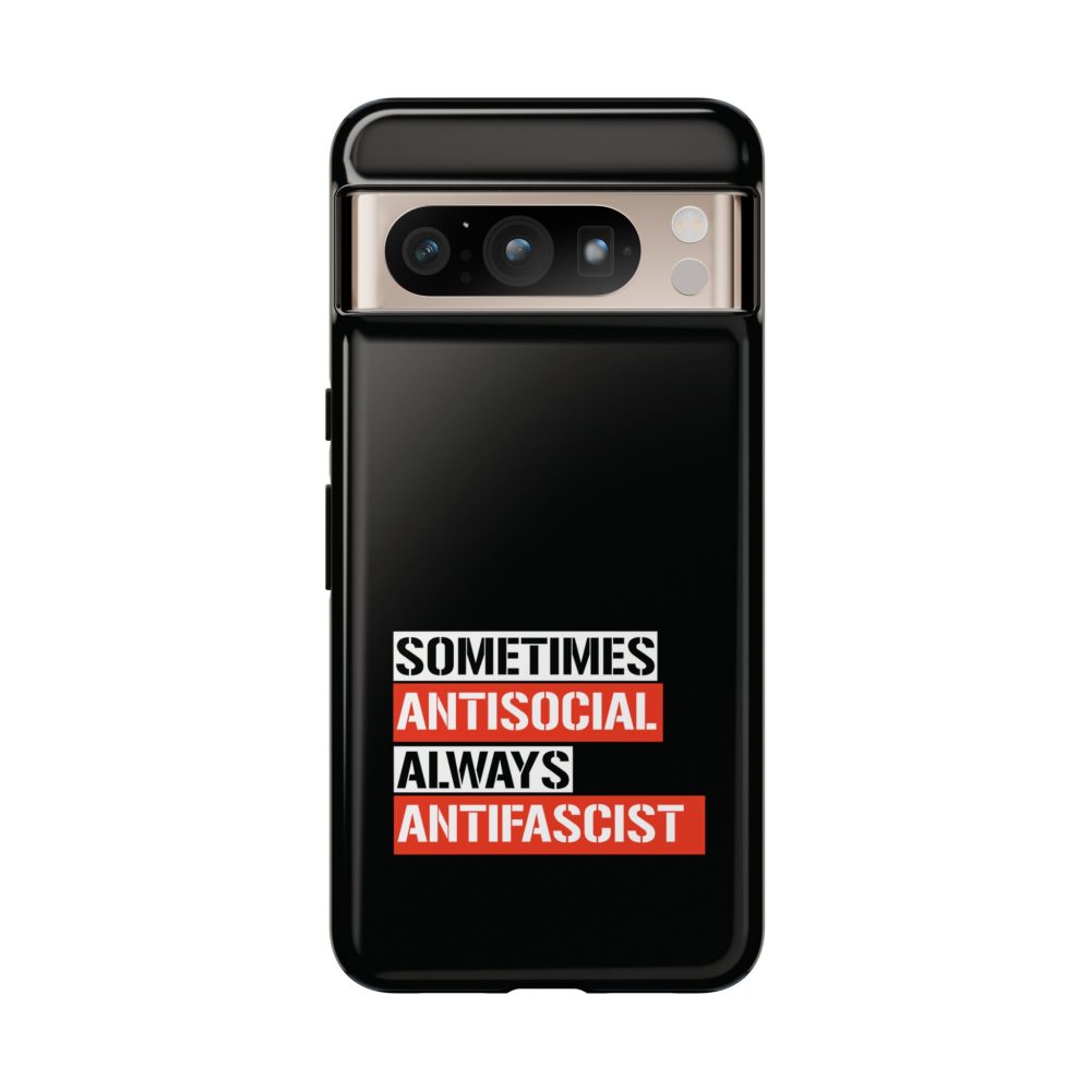 Sometimes Antisocial Always Antifascist Google Pixel kryt na mobil