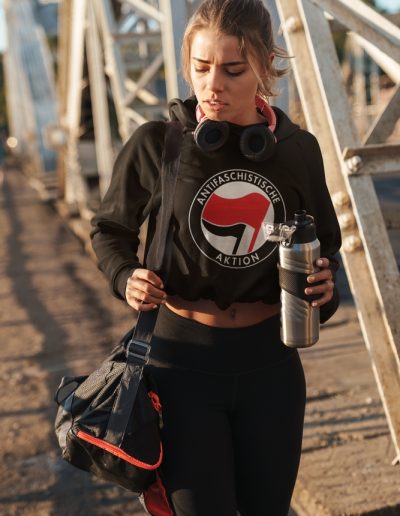 Antifa Antifaschistische Aktion dámská organická crop mikina